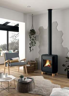 Image du produit POELE BOIS CAROLO ZEN ANTHRACITE 8kW