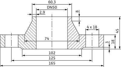 Image du produit CONTRE BRIDE KIT DN50 PN10