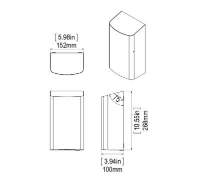 Image du produit C-DRY Sèche-mains compact mural sans contact inox 304