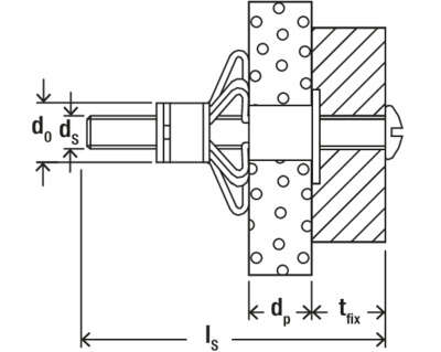 Image du produit CHEVILLE METALLIQUE AVEC VIS