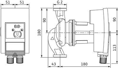 Image du produit CIRCULATEUR YONOS MAXO-Z 30/0,5-7 PN10