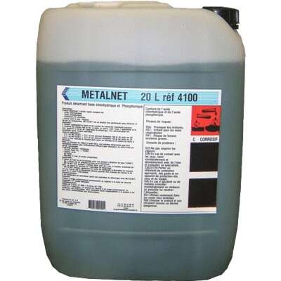 Image du produit METALNET  20 L PRODUIT DÉTARTRANT BASE CHLORHYDRIQUE ET PHOSPHORIQUE