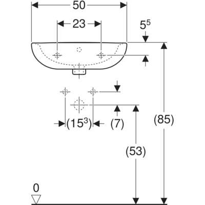 Image du produit LAVE-MAINS BASTIA L.50cm P.41cm