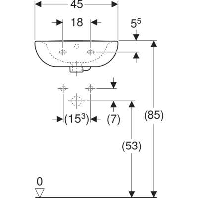 Image du produit LAVE-MAINS BASTIA L.45cm P.37cm