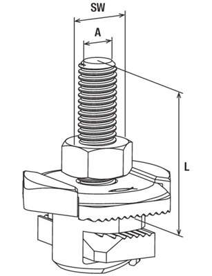 Image du produit Double-écrou FHS CLIX 8x60-100/bte