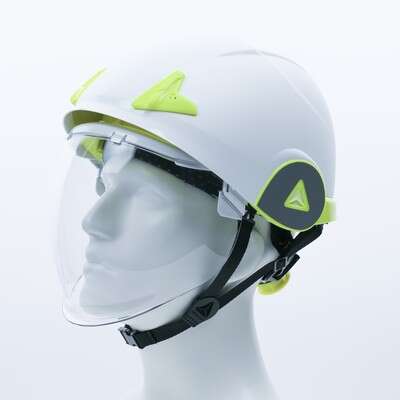 Image du produit CASQUE VISIERE ONYX2 BLANC/JAU