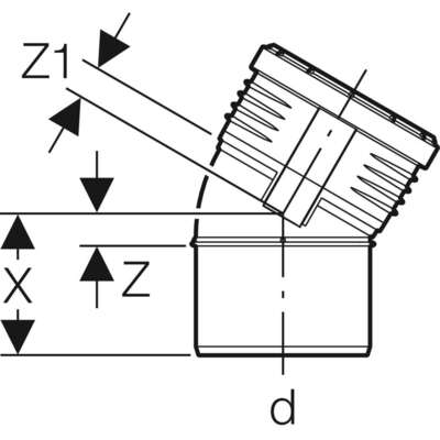 Image du produit Coude Geberit Silent-PP: 30°, d=40mm