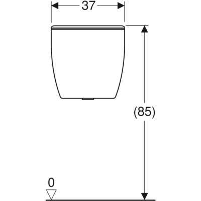 Image du produit Réservoir Geberit Bastia, double touche, al. Latérale pr cuv std