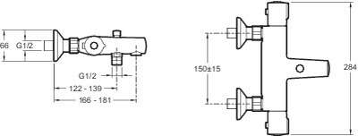 Image du produit MITIGEUR BAIN DOUCHE JULY THERMOSTATIQUE