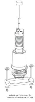 Image du produit MECANISME ASP 43 SPECIFIQUE RESERVOIR PORCHER