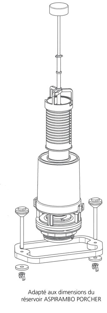 Image du produit MECANISME ASP 43 SPECIFIQUE RESERVOIR PORCHER