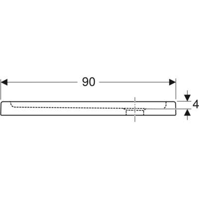 Image du produit RECEVEUR CARRE EXTRA-PLAT BASTIA                  