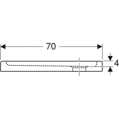 Image du produit RECEVEUR CARRE EXTRA-PLAT BASTIA                  