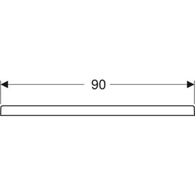 Image du produit Receveur de douche rect Geberit Renova à poser / à encastrer , 90 x 120 cm, Blc