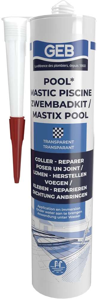 Image du produit POOL MASTIC PISCINE TRANSPARENT 290ml