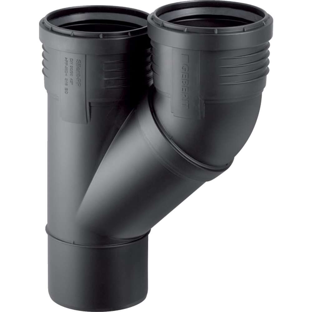 Image du produit Embranchement parallèle 45° Geberit Silent-PP: d=90mm, d1=90