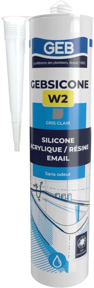 Image du produit GEBSICONE W2 cartouche 280 ml gris