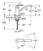 Image du produit Mitigeur Evier Eurosmart  bec bas