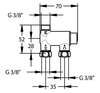 Image du produit Minitherm régulateur thermostatique monoposte arrivées en ligne F3/8"