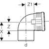 Image du produit Coude Geberit Silent-PP: 87.5°, d=40mm