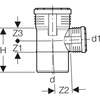 Image du produit Embranchement 87,5° Geberit Silent-PP: d=50mm, d1=50mm