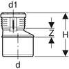 Image du produit Réduction excentrique Geberit Silent-PP: d=90mm, d1=50mm