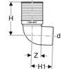 Image du produit Coude de raccordement 87,5° Geberit Silent-PP pour WC: d=110