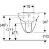 Image du produit CUVETTE SUSPENDU A FOND CREUX VITALIS RALLONGE