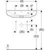 Image du produit LAVABO RENOVA COMFORT 65x55