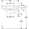 Image du produit LAVABO RENOVA COMFORT 65x55