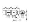 Image du produit REGULATEUR THERMOSTATIQUE 1/2" ENTREE PARALLELE