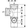 Image du produit Embranchement combiné 87,5° Geberit Silent-PP avec départ co