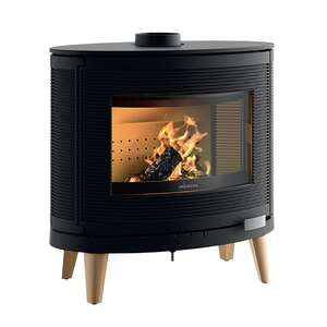 Image produit KAORI ZEN ANTHRACITE BUCHE SORTIE DE FUMEES DESSUS OU ARRIERE 9KW