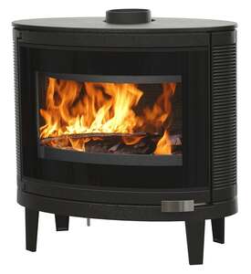 Image produit IKARI ANTHRACITE BUCHE SORTIE DE FUMEES DESSUS ET ARRIERE 9KW